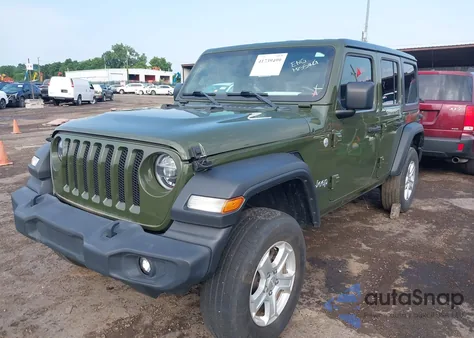 2021 Jeep Wrangler Unlimited Sport S 4X4 из США, поврежденный, VIN 1C4HJXDM9MW577585